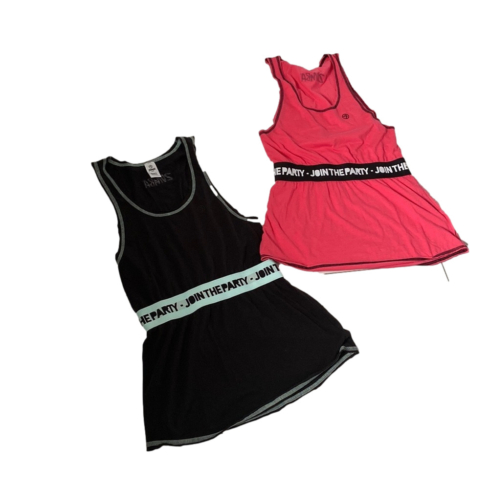 Zumba Fitness Join The Party Tank Top Bundle  Black Pink Activewear SIZE S